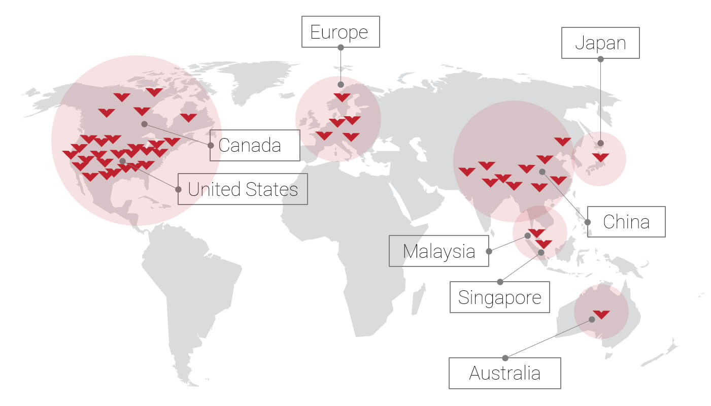 Global Brand Partners Map